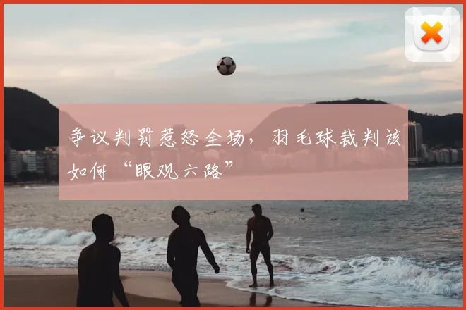 争议判罚惹怒全场，羽毛球裁判该如何“眼观六路”